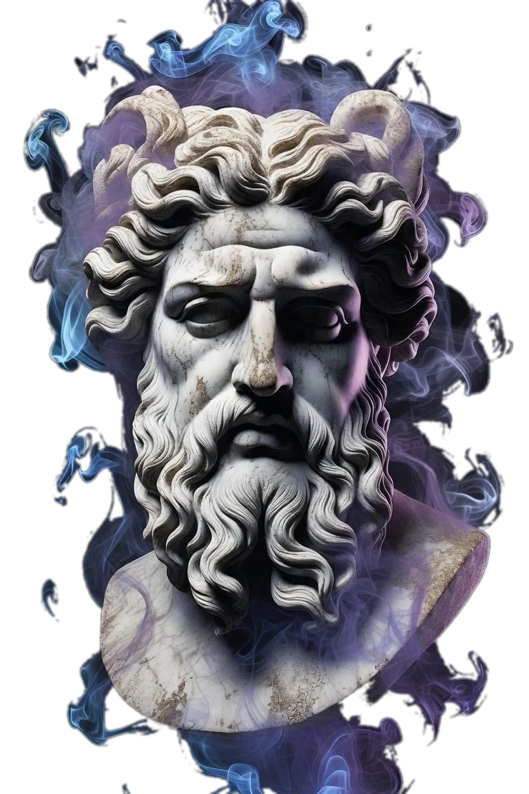 Busto escultórico violeta, marca de EstudioWeb CR